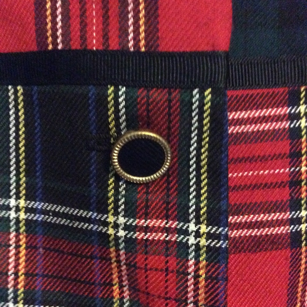 Talbots Festive Patchwork Plaid Vest - image 3